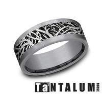 Tantalum 8mm Enchanted Forest Band
