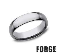 Benchmark Tungsten Carbide Gray 6mm Polished Wedding Band