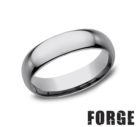 Tungsten Regular Dome 6mm Comfort Fit Wedding Band