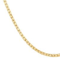14Kt Yellow Gold 1.2mm 18" Bird Cage Chain Necklace