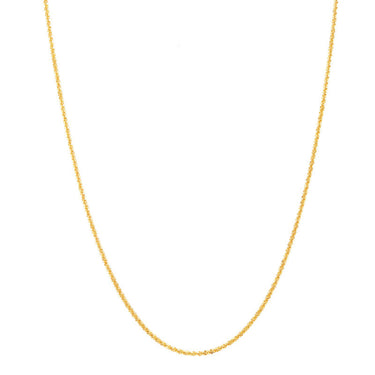 14Kt Yellow Gold 1.25mm 18" Twist Criss-Cross Chain Necklace