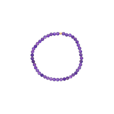 Dee Berkley 4mm Faceted Amethyst Bracelet