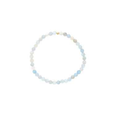 Dee Berkley 4mm Faceted Aquamarine Bracelet