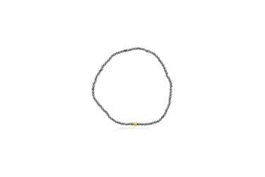 Dee Berkley 2mm Pyrite with 3mm Gold Filled Finishing Bead Bracelet