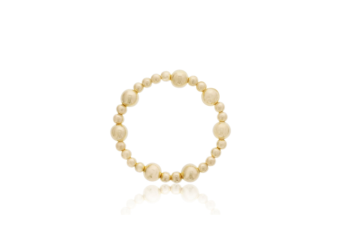 Dee Berkley 6mm/10mm Gold Filled Beads Shine Bright Bracelet
