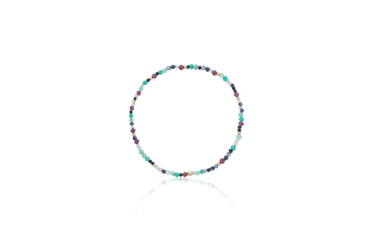Dee Berkley 2mm Multicolor Bead Bracelet