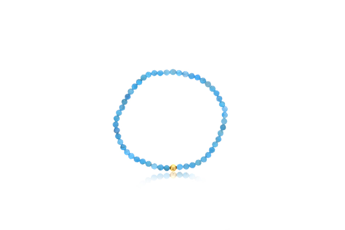Dee Berkley 4mm Faceted Apatite Bracelet