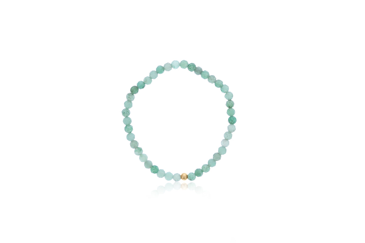 Dee Berkley 4mm Faceted Aventurine Bracelet