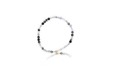 Dee Berkley 4mm Faceted Fire Agate Bracelet