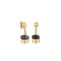 Lika Behar 22Kt Yellow Gold "Drum" Labradorite Earrings