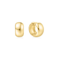 Ania Haie 14kt Gold Overlay Chubby Small Huggie Hoop Earrings