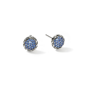John Hardy Pave Stud Earrings with Gemstones