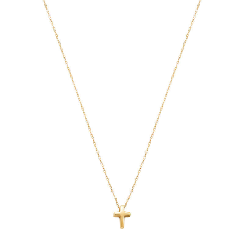 14Kt Yellow Gold Petite Cross Pendant