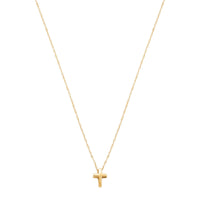 14Kt Yellow Gold Petite Cross Pendant
