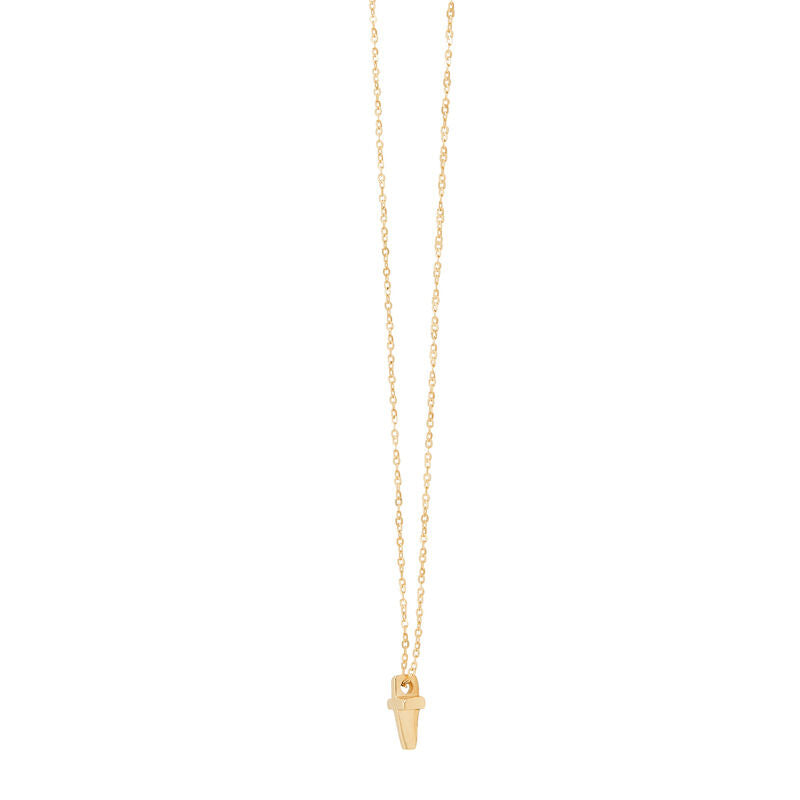 14Kt Yellow Gold Petite Cross Pendant