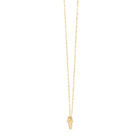 14Kt Yellow Gold Petite Cross Pendant