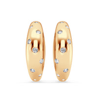 14Kt  Yellow Gold Astre Collection Earrings With .40cttw Natural Diamonds