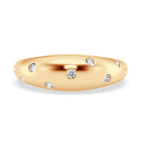 14Kt Yellow Gold Astre Collection Ring With .20cttw Natural Diamonds