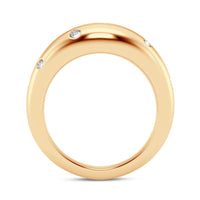 14Kt Yellow Gold Astre Collection Ring With .20cttw Natural Diamonds