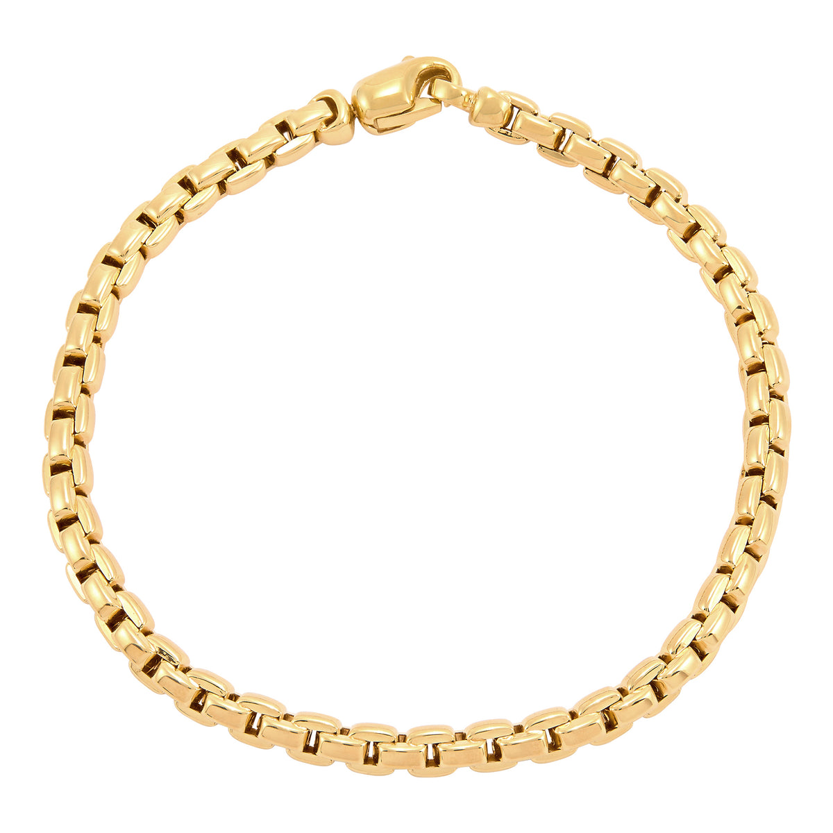 14Kt Yellow Gold Stamped Semi Solid Bracelet