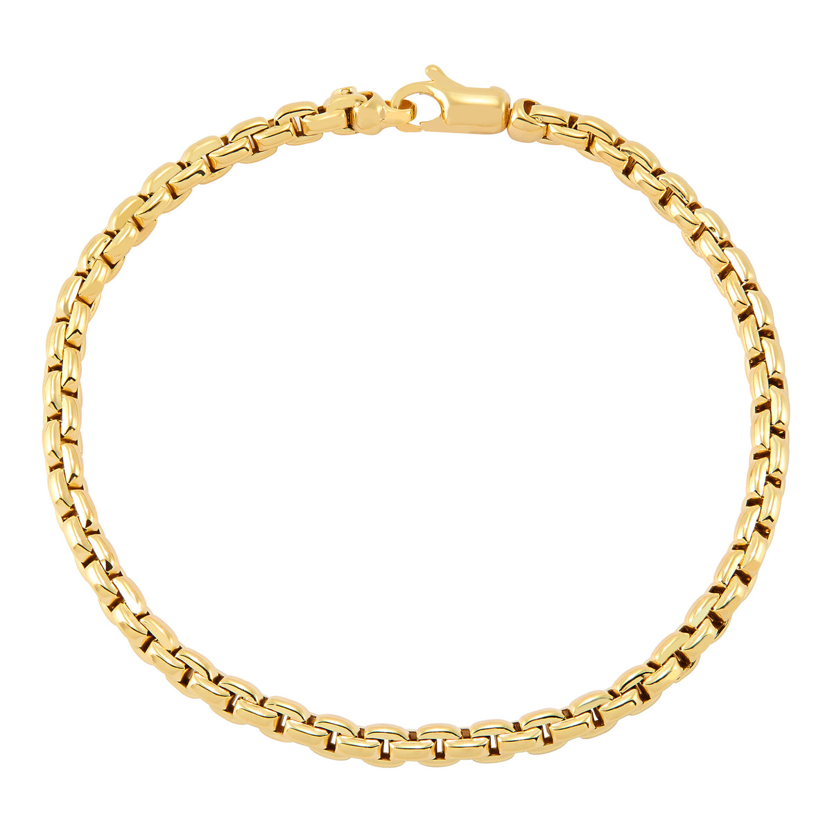 14Kt Yellow Gold 7.25" 5mm Semi Solid Weave Bracelet