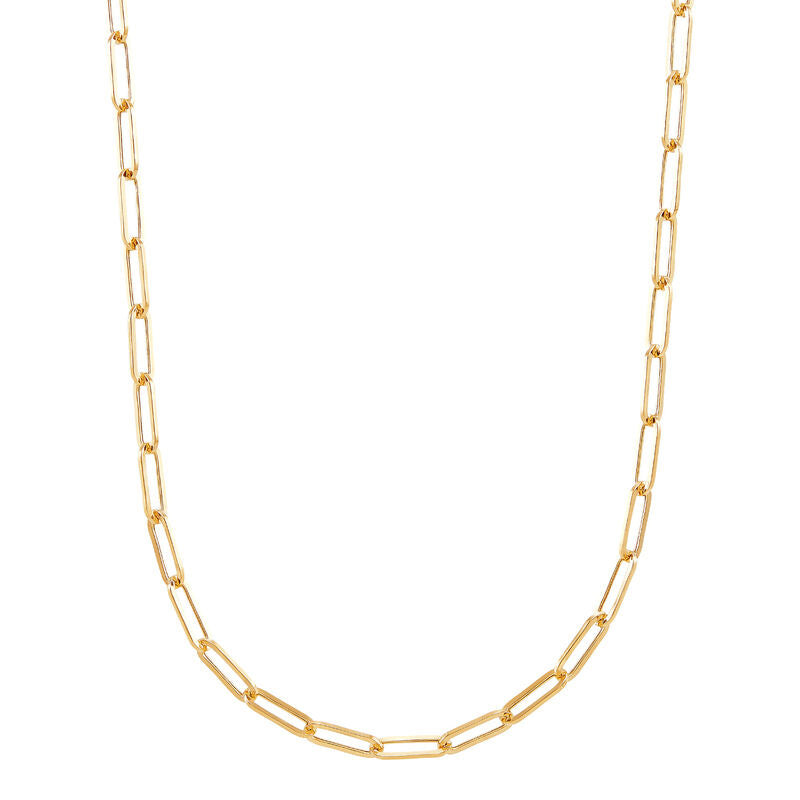 14kt Yellow Gold 3.15mm 20" Paperclip Necklace
