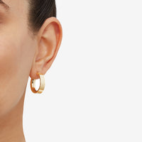 14Kt Yellow Gold Polished Bold Hoop Earrings