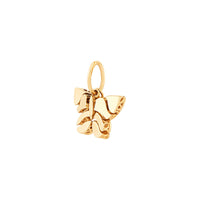 14Kt Yellow Gold Polished Butterfly Charm