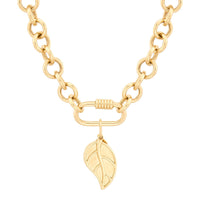 14Kt Yellow Gold Polished Leaf Charm
