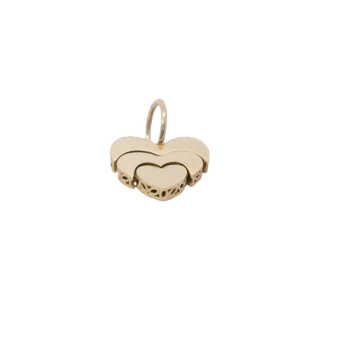 14Kt Yellow Gold Polished Heart Charm