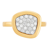 14Kt Yellow Gold 0.25cttw Pave Set Diamond Fashion Ring