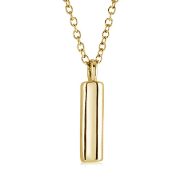 Veloria Gold Plated Stainless Steel Bubble Initial I Pendant