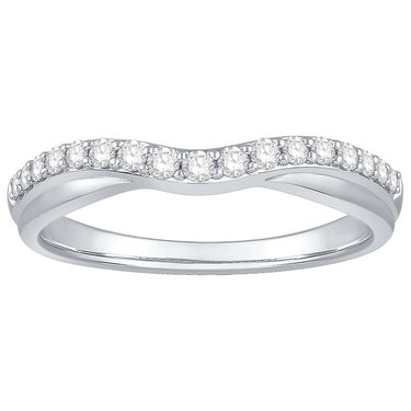 Magic Band In 14Kt White Gold With .50cttw Round Natural Diamonds