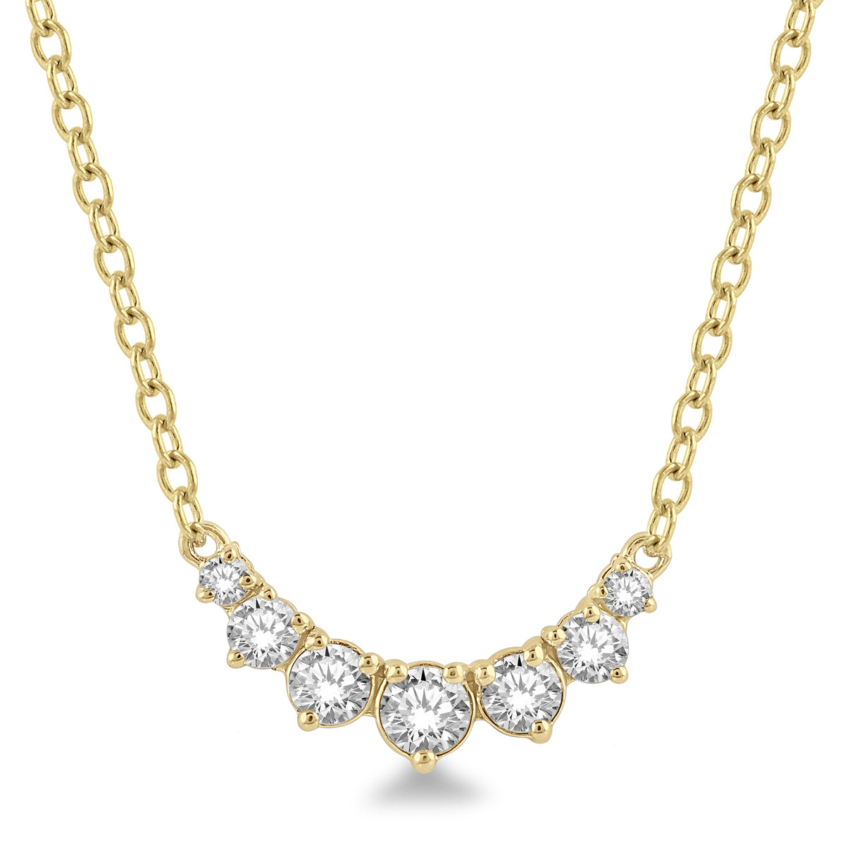 Lasker Petites 14Kt Yellow Gold Smile Necklace