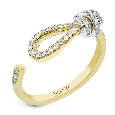 Simon G. 18Kt Yellow and White Gold Open Ring