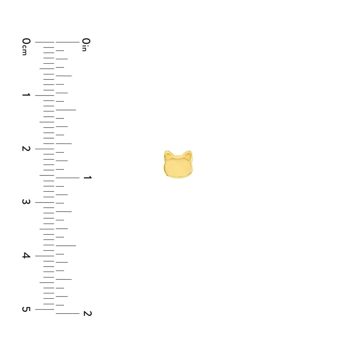 14Kt Yellow Gold Classic Stud Earrings