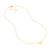 Sterling Silver Polished Plated Heart Necklace