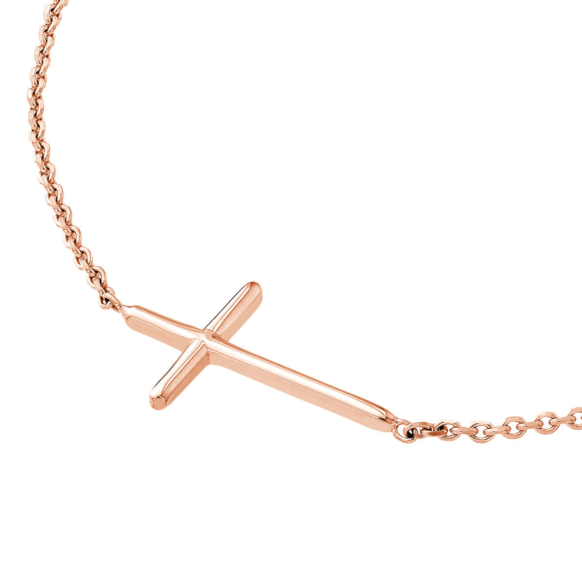 14Kt Rose Gold Cross Pendant