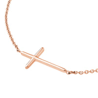 14Kt Rose Gold Cross Pendant