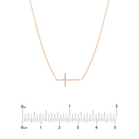 14Kt Rose Gold Cross Pendant