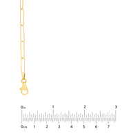 14Kt Yellow Gold 3.6mm 30" Paperclip Link Chain