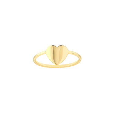14Kt Yellow Gold Heart Fashion Ring