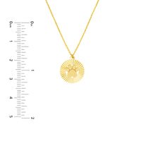 14Kt Yellow Gold Pet Paw Pendant