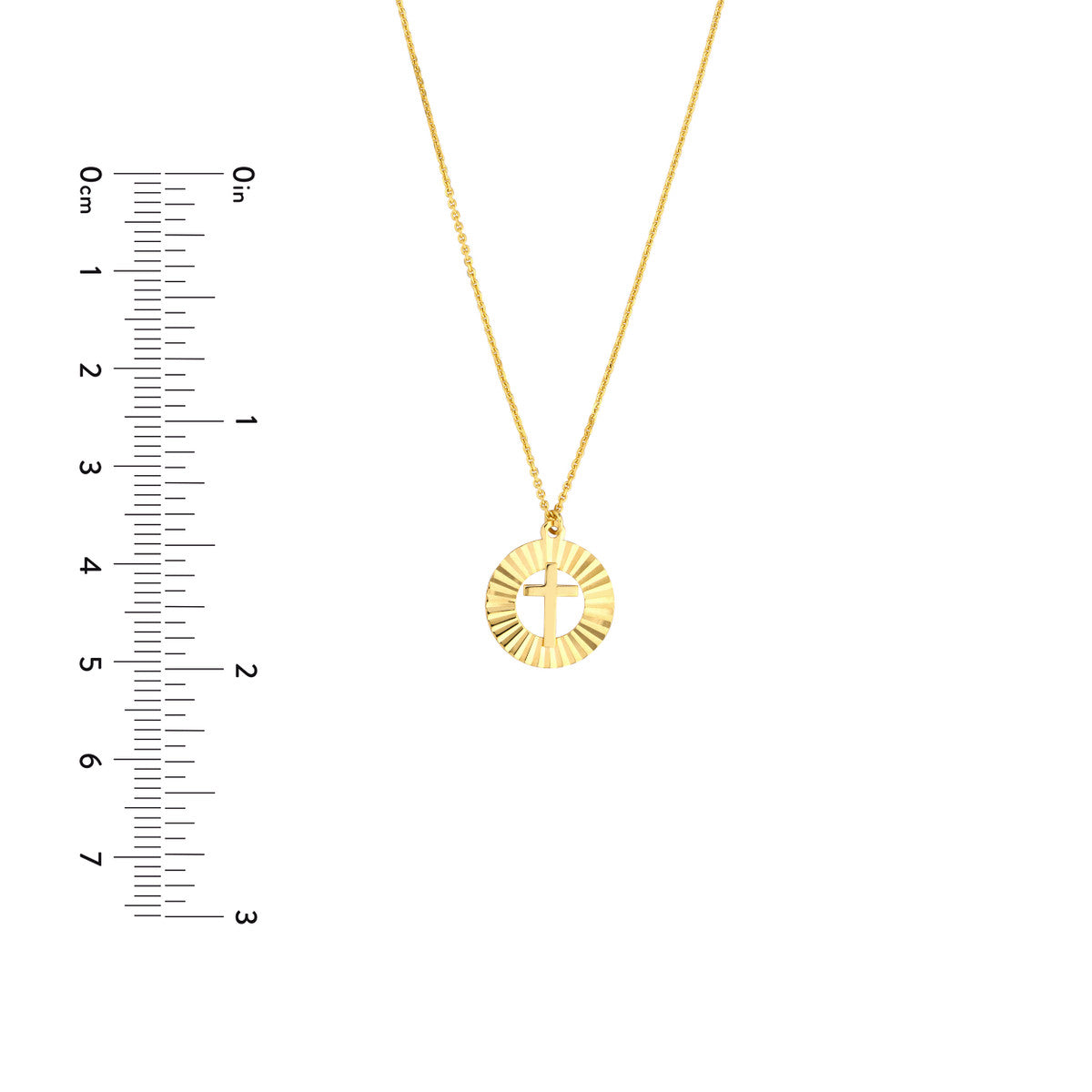 14Kt Yellow Gold Cross Pendant