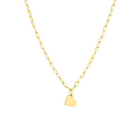 14Kt Yellow Gold Dangle Heart Pendant