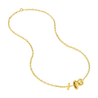 14Kt Yellow Gold Diamond Circle Trio Necklace