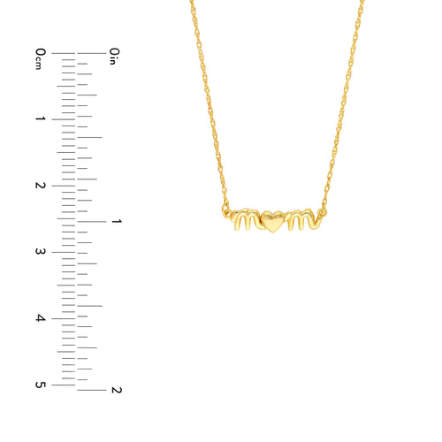 14Kt Yellow Gold Mom Necklace
