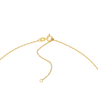 14Kt Yellow Gold Small Puffy Heart Necklace