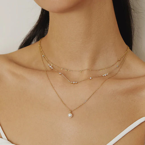 Ania Haie 14Kt Gold Overlay Shell Pearl Drop Pendant Necklace