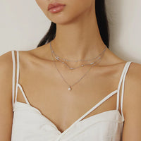 Ania Haie Sterling Silver Shell Pearl Drop Pendant Necklace